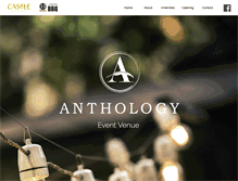 Tablet Screenshot of anthology-events.com